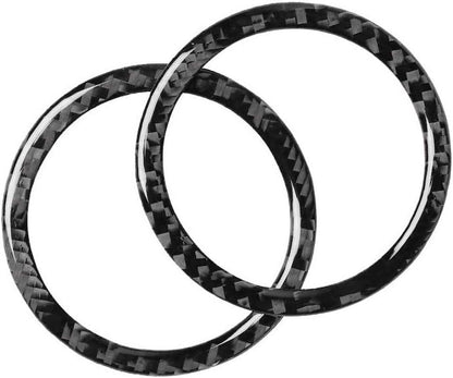 Mavlaro Echtcarbon Lautsprecher-Ringblenden 4-teilig für BMW 3er E46 1998-2006