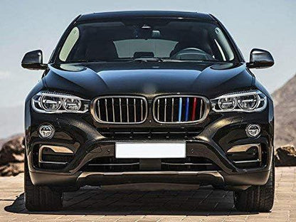 Mavlaro M-Farben Nieren-Zierstreifen für BMW X6 F16 2017-2019 7 Streben