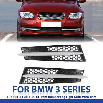 Mavlaro Nebelscheinwerfer-Gitter mit Blenden links/rechts für BMW 3er E92/E93 LCI 2011-2013