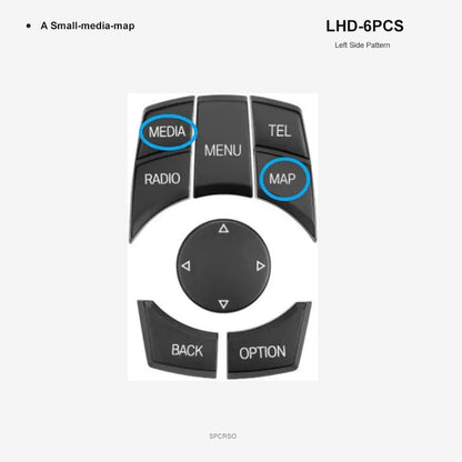 Mavlaro CIC iDrive Multimedia-Tasten Ersatzset für BMW E/F Modelle