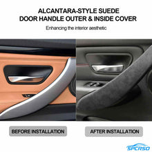 Mavlaro Alcantara-style suede Door Handle Outer & Inside Cover – Fits BMW F30 F80 F31 F32 (2012-2019)