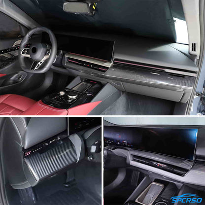 Mavlaro Echtcarbon Armaturenbrett- & Mittelkonsolen-Blenden Set für BMW 5er G60/i5 ab 2024