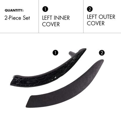 Mavlaro Alcantara-style suede Door Handle Outer & Inside Cover – Fits BMW F30 F80 F31 F32 (2012-2019)