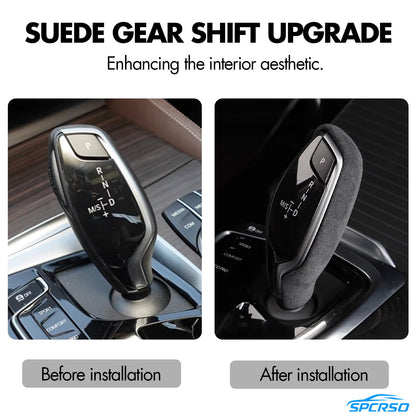 Mavlaro Alcantara-Optik Schaltknauf-Abdeckung für BMW G30/G31/G32/G11/G12/G01/G02 2016-2024
