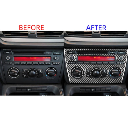 Mavlaro Echtcarbon Mittelkonsole AC/CD Panel Blende für BMW X1 E84 2011-2015