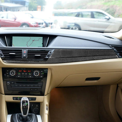 Mavlaro Echtcarbon Beifahrer-Dashboard Zierleisten 2-teilig für BMW X1 E84 2013-2015