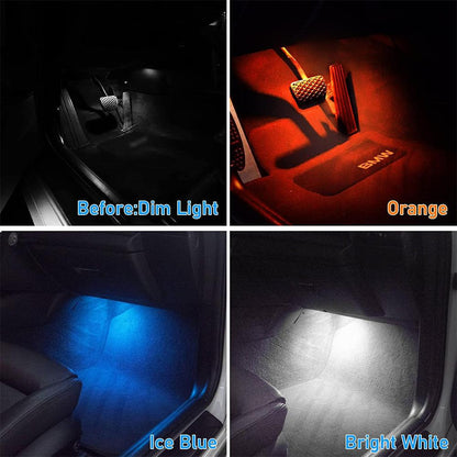 Mavlaro LED Fußraum Ambient Light 2 Stück für BMW F20/F22/F30/F32/F10/F01/X3/X4