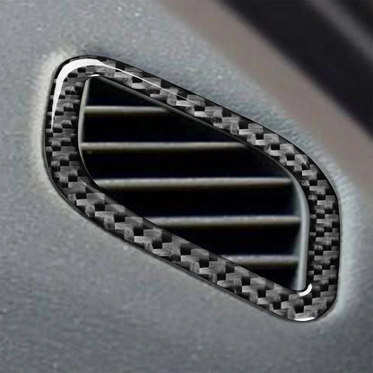 Mavlaro Echtcarbon Seiten-Defroster Luftauslass Rahmen 2-teilig für BMW X1 E84 2013-2015