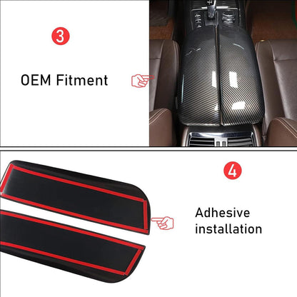 Mavlaro Mittelarmlehnen-Abdeckungen in Carbon-Optik für BMW X5 F15 / X6 F16