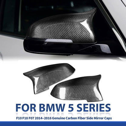 Mavlaro Echtcarbon Spiegelkappen Ersatz für BMW F10/F11/F07/F06/F12/F13/F01/F02 2014-2016