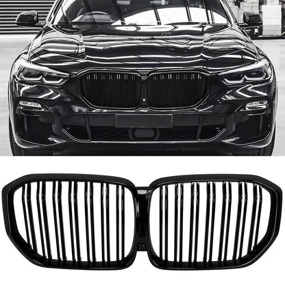 Mavlaro Nieren Kühlergrill Doppelsteg Schwarz für BMW X5 G05 2019-2023