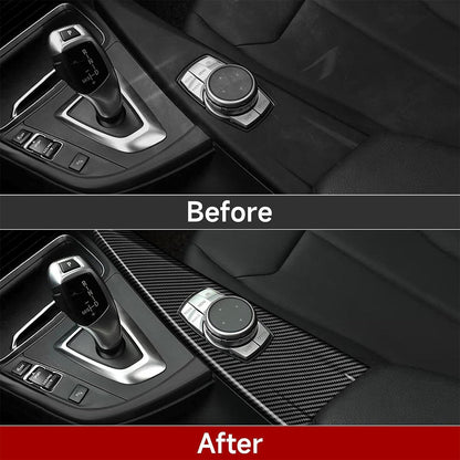 Mavlaro Multimedia-Blende Carbon-Optik 3M für BMW 3er F30/F31/F34 & 4er F32/F36