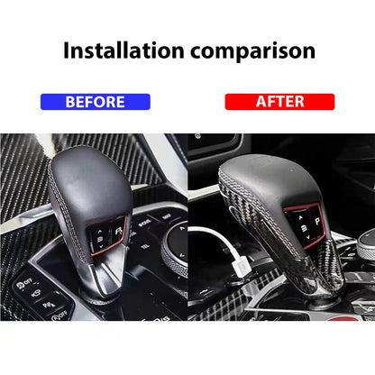 Mavlaro Echtcarbon Schaltknauf-Abdeckung für BMW M2/M3/M4 G80/G82/G87 & X3M/X4M/X5M/X6M