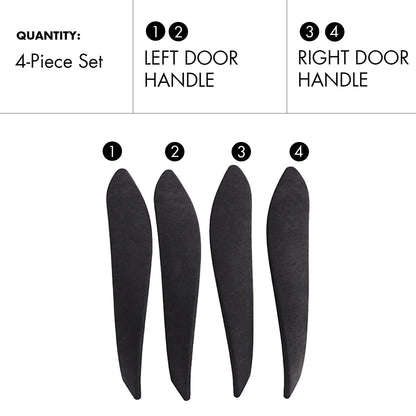 Mavlaro Interior Door Handle Covers – Suitable for BMW 3/4 Series F30-F36 and M3/M4 F80/F82/F83, available in genuine leather and Alcantara materials, compatible with left-hand drive and right-hand drive models.
