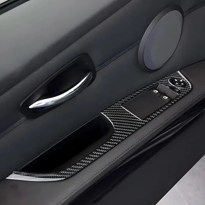 Mavlaro Fensterheberschalter-Blenden aus Echtcarbon für BMW 3er E92/E93