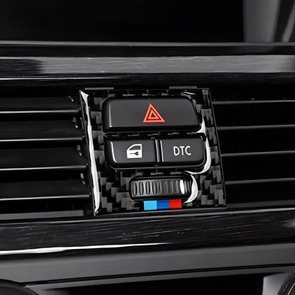 Mavlaro 5D Carbon-Optik Mittelkonsole- und Lüftungsblende Version A für BMW E90/E92/E93