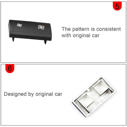 Mavlaro Klima Lüftertaste Abdeckung Ersatz für BMW X5 E70 2006-2013 & X6 E71 2007-2014