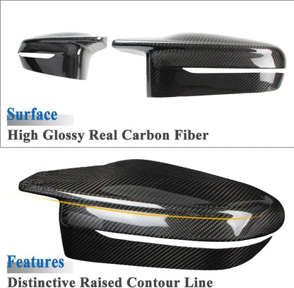 Mavlaro Dry-Carbon Spiegelkappen-Overlays für BMW M2 G87, M3 G80/G81 & M4 G82/G83 2021-2025