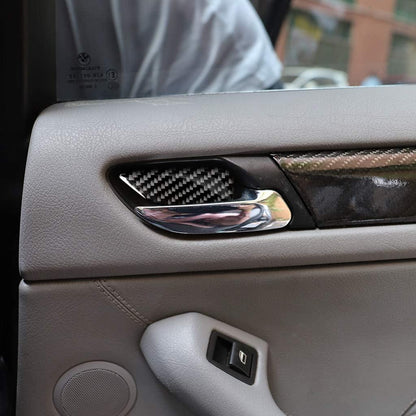 Mavlaro Echtcarbon Innentürgriffmulden-Blenden für BMW 3er E46 1998-2005