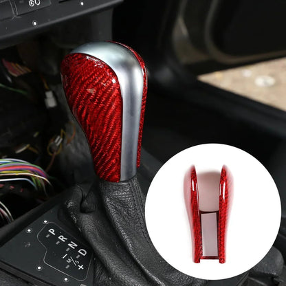 Mavlaro Echtcarbon Schaltknauf-Abdeckung für BMW E39/E60/E90/X3 E83/X5 E53 1996-2010