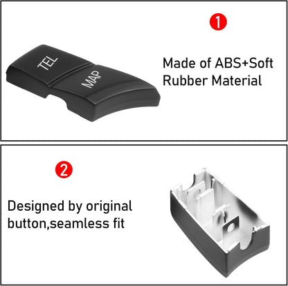 Mavlaro iDrive Tasten Ersatz 7-teilig für BMW E81/E82/E88 E90/E92/E93 E60/E61 E70/E71