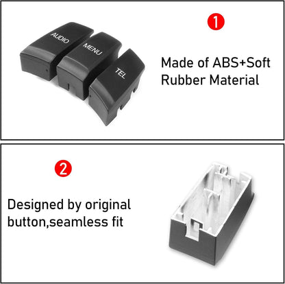 Mavlaro iDrive Tasten Ersatz 7-teilig für BMW F20/F21 F22/F23 F30/F31 F80 F82 F48
