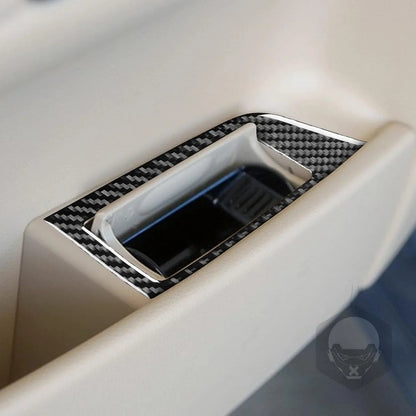 Mavlaro Echtcarbon Fondtür-Aschenbecher Blende für BMW 5er E60 2004-2010
