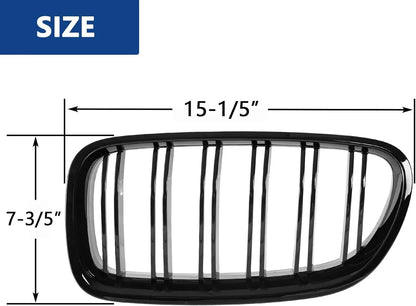 Mavlaro M-Style Doppelsteg Nieren Grill Schwarz für BMW 5er F10/F11 2010-2017