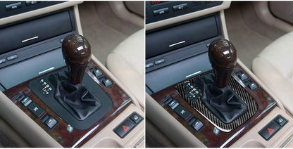 Mavlaro Echtcarbon Schaltkulisse-Blende für BMW 3er E46 1998-2006