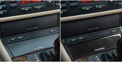 Mavlaro Echtcarbon Zigarettenanzünder-Blende für BMW 3er E46 1998-2006