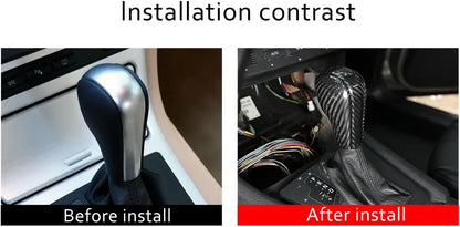 Mavlaro Echtcarbon Schaltknauf-Abdeckung für BMW E39/E60/E90/X3 E83/X5 E53 1996-2010