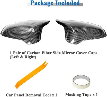 Mavlaro Echtcarbon Spiegelkappen Ersatz für BMW M3 F80 & M4 F82/F83 2014-2020