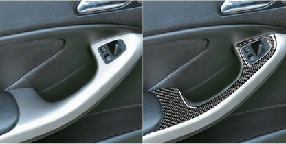 Mavlaro Echtcarbon Fensterheberschalter-Blenden 2-teilig für BMW 3er E46 & M3 1998-2005