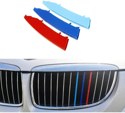 Mavlaro M-Farben Nieren-Zierstreifen für BMW 3er E90/E91 Pre-LCI 2006-2008 12 Streben