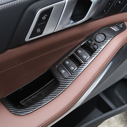 Mavlaro Carbon-Look Fensterheberschalter-Blenden für BMW X5 G05 & X7 G07 2019-2024