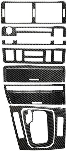 Mavlaro Echtcarbon Mittelkonsole Innenraum-Set 8-teilig für BMW 3er E46 1998-2005