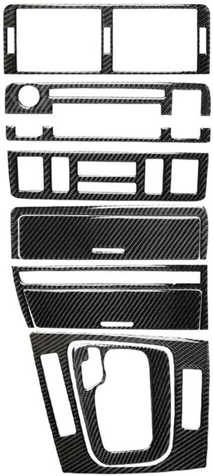 Mavlaro Echtcarbon Mittelkonsole Innenraum-Set 8-teilig für BMW 3er E46 1998-2005