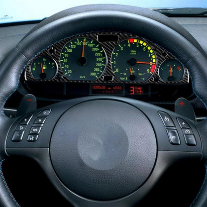 Mavlaro Echtcarbon Tachorahmen / Instrumentenrahmen für BMW 3er E46 1998-2006