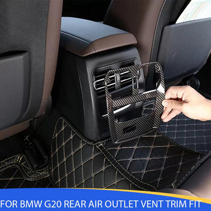 Mavlaro Fond-Luftauslass Rahmenblenden Carbon-Optik 3M für BMW 3er G20/G21 2019-2023