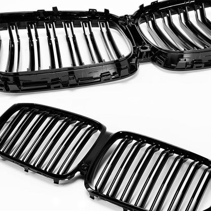 Mavlaro Nieren Kühlergrill Doppelsteg Schwarz für BMW X5 G05 2019-2023