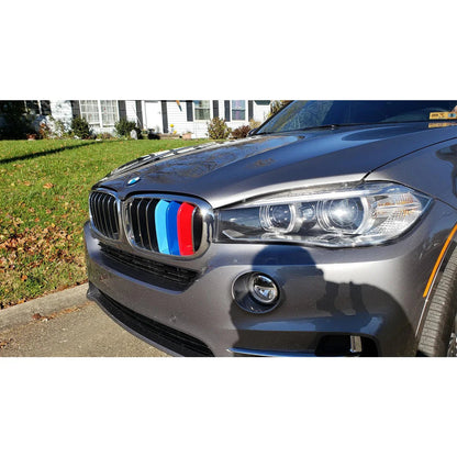 Mavlaro M-Farben Nieren-Zierstreifen für BMW X5 F15 2014-2018 & X6 F16 2015-2016