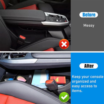 Mavlaro Mittelkonsole Organizer 2-teilig für BMW X1 U11 2023-2025 TPE