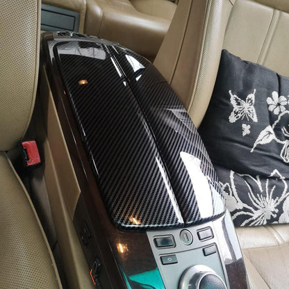 Mavlaro Mittelarmlehnen-Abdeckung in Carbon-Optik für BMW 7er E65/E66