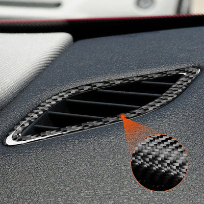 Mavlaro Echtcarbon Seiten-Defroster Luftauslass Rahmen 2-teilig für BMW X1 E84 2013-2015