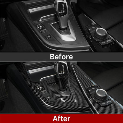 Mavlaro Schaltkulissen-Panelblende in Carbon-Optik für BMW F30/F31/F34 & F32/F33/F36