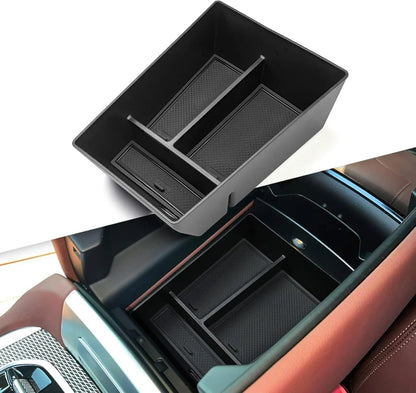 Mavlaro Mittelkonsole Organizer für BMW X5 G05 2019-2025 X6 G06 2020-2025 X7 G07 2019-2025