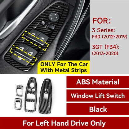 Mavlaro Fensterheberschalter-Blenden 4-teilig 3M für BMW 3er F30/F31/F34 2012-2020