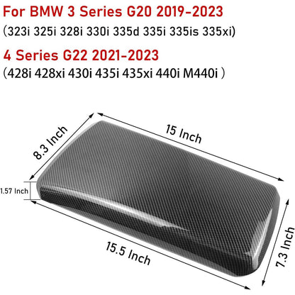 Mavlaro Mittelarmlehnen-Abdeckung in Carbon-Optik für BMW 3er G20 / 4er G22