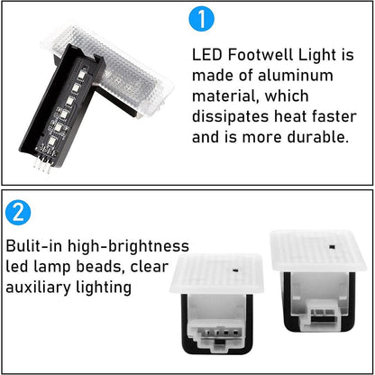 Mavlaro LED Fußraum Ambient Light 2 Stück für BMW F20/F22/F30/F32/F10/F01/X3/X4
