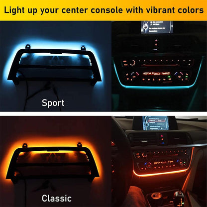 Mavlaro LED Mittelkonsole Ambient Light Panel für BMW 3er F30/F31 & 4er F32/F33